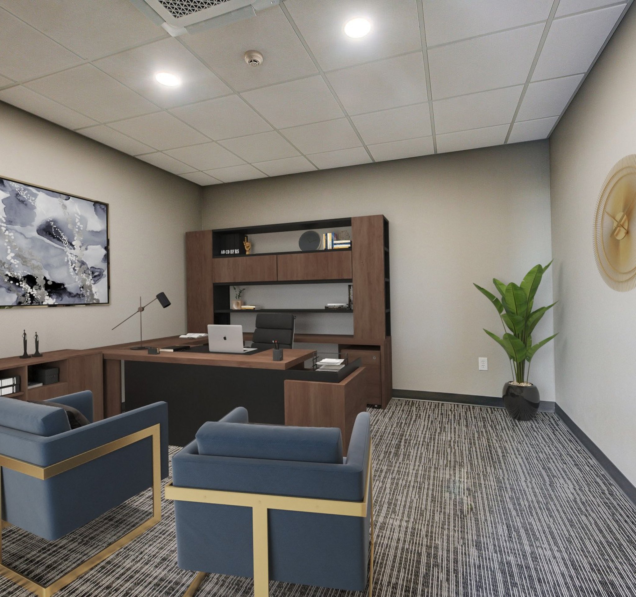 Shared workspace lounge in Norman